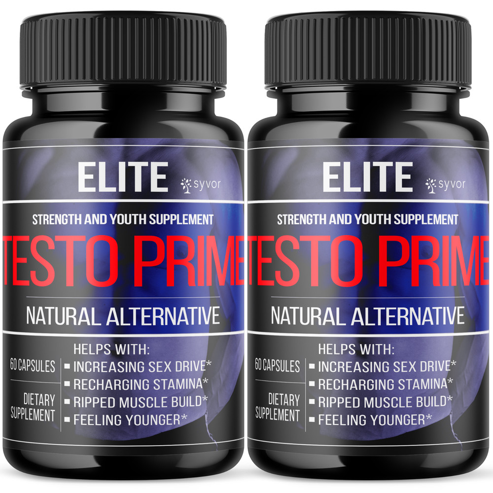 (2 Pack) Elite Testo Prime Male Pills Advanced Formula Supplement 120 Capsules