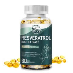 Resveratrol Capsules 1200MG Maximum Strength Anti Aging Antioxidant Supplement