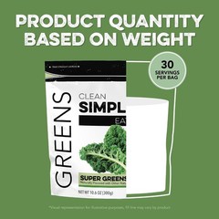 Clean Simple Eats Super Greens Powder Prebiotic 30 servings EXP 05/2026