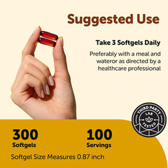 Micro Ingredients Pumpkin Seed Oil with Saw Palmetto,300 Softgels | Cold Pressed