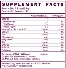 ACTIVZ NitroxPro™ Drink PowderL-Citrulline, Rutinosides, CyLoc Dextrin, DexKey