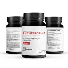 Phenterdrine, thermogenic fat burning formula 60 Capsules, Free Ship – Pack of 5