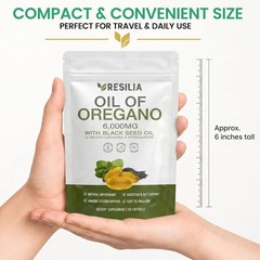 2-in-1 Oil of Oregano & Black Seed Softgels | Immune Support