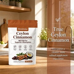 Metabolae Ceylon Cinnamon Extract Capsules with MCT Oil, 300 Softgels