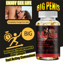 Maca Root,Ashwagandha,Panax Ginseng Extract Organic Male Enhancing 120 Capsules