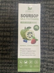 Soursop Organic Multivitamin Liquid Drops, Bitters 2 Fl Oz Sealed NIB 9/2026