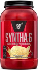 BSN Syntha-6 Protein Blend Whey Casein Milk Isolate Vanilla 28 Servings Fiber