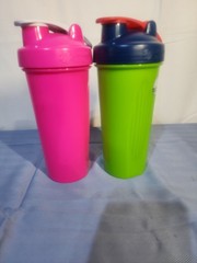 BlenderBottle Ghost Classic Shaker Bottles Set of 2 20 oz Flip Lock Pink TMNT