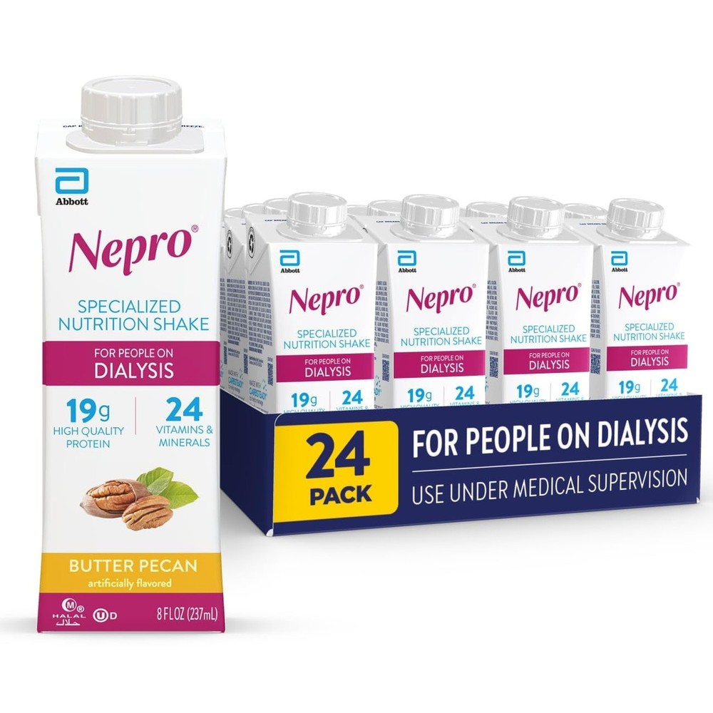 Nepro Nutrition Shake for People on Dialysis, 19g Protein, 420 Calories, Butt…