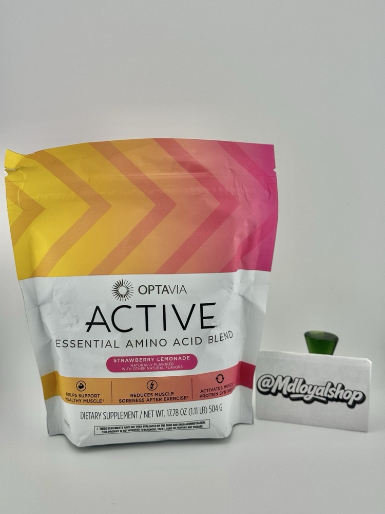 Optavia Active Essential Amino Acid Blend Strawberry Lemonade, 1.11 LBS
