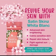 Whita Blanca 800g x 1 jar. 5x more brightening 💯 AUTHENTIC. Satin Skinz