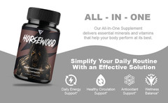Horsewood Male Support Supplement, Horse Wood Male Pills (60 Capsules)