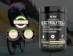 Zeal Electrolyte Powder – 90 90 Servings (17.12 Ounce), Strawberry Kiwi