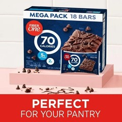 Fiber One 70 Calorie Brownies Chocolate Fudge Snack Bars Mega Pack 36 Ct 16 oz