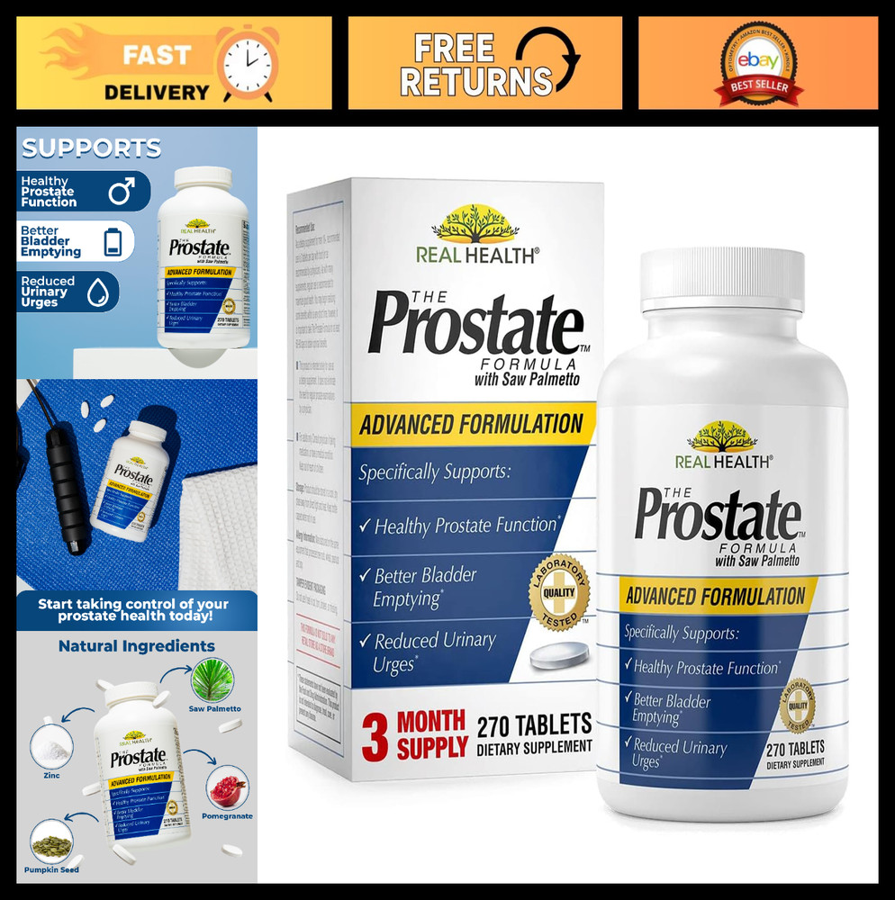 Advanced Prostate Health Supplements for Men – Saw Palmetto, Zinc & Pumpkin Seed