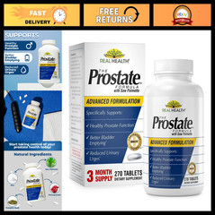 Advanced Prostate Health Supplements for Men – Saw Palmetto, Zinc & Pumpkin Seed