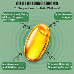 120 Pure Oregano Oil Dietary Supplement Immune Support Supplement