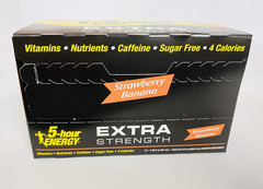 5-Hour ENERGY® Shot, Extra Strength, Strawberry Banana, 1.93 Ounce, 12 Count