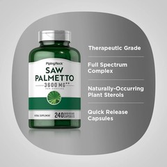 Saw Palmetto 3600 mg | 240 Capsules | Prostate Supplement | by Piping Rock