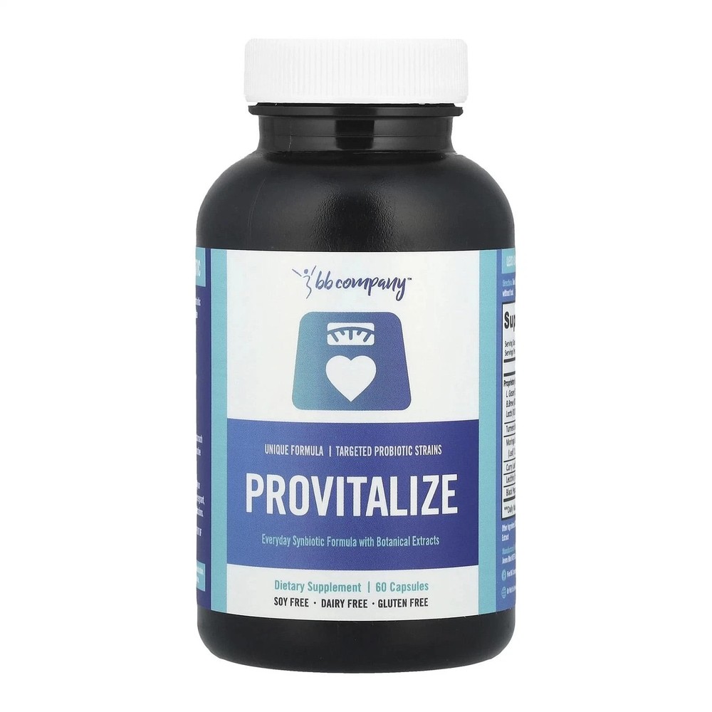 Better Body Co Provitalize Natural Probiotic – 60 Caps. EXP : 6/27 FREE SHIP