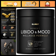 High Potency Libido Support for Women – 30x Strength Red Maca, Ashwagandha & Hor
