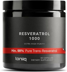 Trans Resveratrol 1000mg 98% Pure, Highly Purified Bioavailable Resveratrol 60c