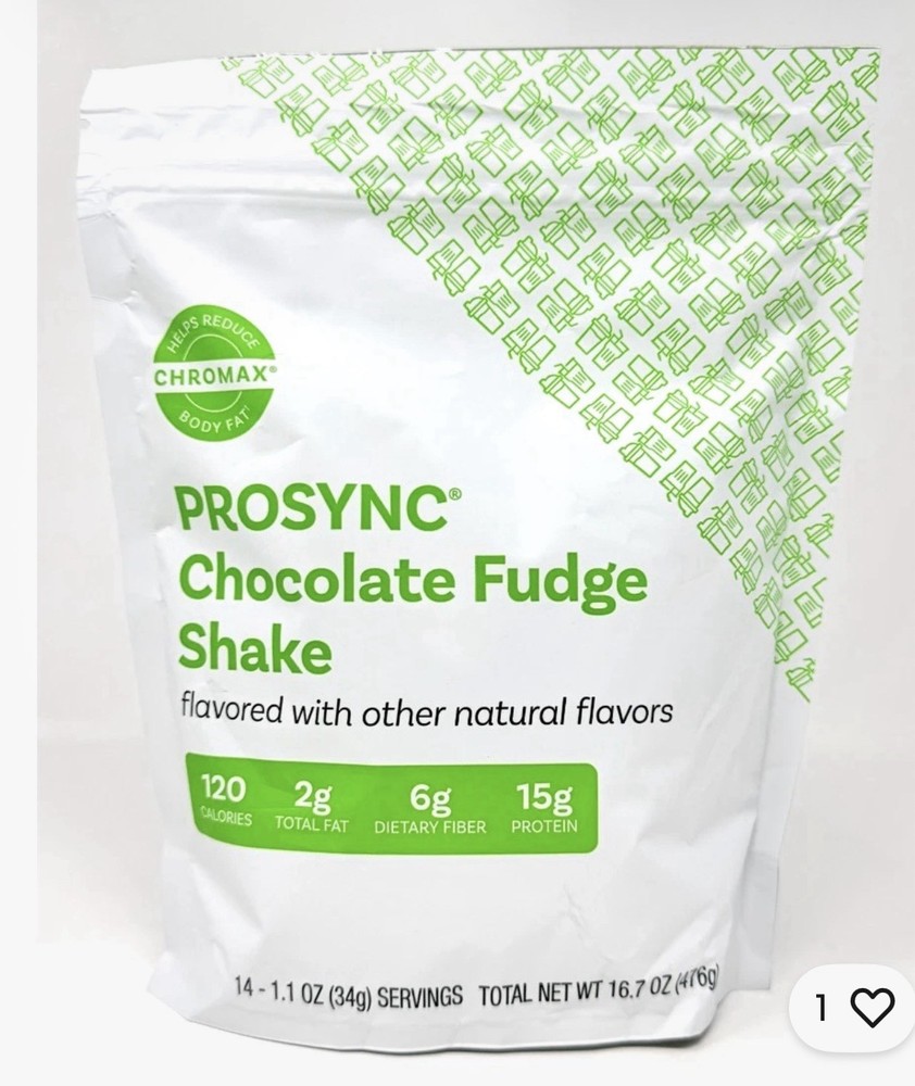 NutriSystem ProSync Chocolate Fudge Protein Shake Mix 14 Servings EXP: 4/2027