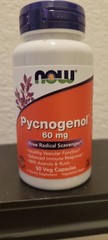 NOW FOODS Pycnogenol 60 mg 50 Veg Capsules