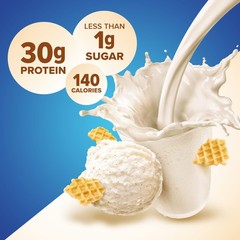 Pure Protein Vanilla Protein Shake, 30g Complete Protein 11oz Bottles, 12 Pack