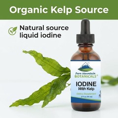 Liquid Iodine Drops 150 mcg – Iodine Supplement with Organic Kelp – 1300 Serving