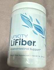 Unicity LiFiber 45 Servings 1lb Digestive Fiber Cleanse Supplement Psyllium