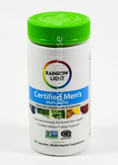 Rainbow Light CERTIFIED MENS Multivitamin 120 vegetarian capsules 03/2027