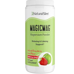 NaturalSlim MagicMag Magnesium Citrate Powder, Strawberry Lime, 8oz