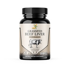 Desiccated Beef Liver Capsules, 100% Grass Fed Undefatted (3 Pack) 360 Capsules