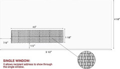 500 Pack #10 Single Left Window SELF Seal Security Envelopes, Designed for Quick