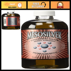 Colloidal Silver 20 ppm 250 mL Liquid Supplement for Immune Support & Wellness