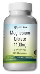 Magnesium Citrate Capsules – 1100 mg Serving – by Paklabs