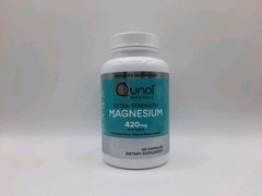 Qunol Extra Strength Magnesium 420mg 120 Cap New Exp 11/2027