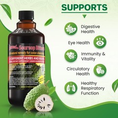 Amenazel Organic Soursop Bitters, 16 fl oz 16 Ounce (Pack of 1), Clear