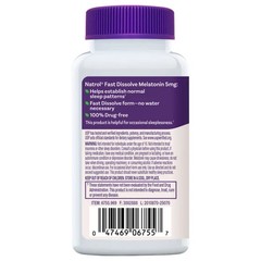 Natrol Melatonin 5 Mg Fast Dissolve 250 Strawberry Flavor Tablets ~ Exp 03/2027