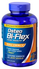 Osteo Bi-Flex three Strength 200 Tablets Joint Health Glucosamine Exp 01/2027