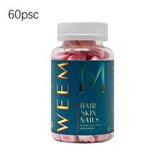 WEEM Hair Skin and Nails Gummies, Vegan biotin Vitamins, Healthy Hair