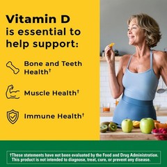 Nature Made Vitamin D3 + K2 5000 IU 30 Softgels Bone Immune Support