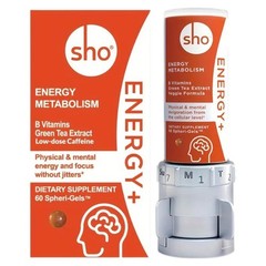SHO Vegan Energy+ Focus Supplement Kit – Matcha Green Tea Extract, Methylated…