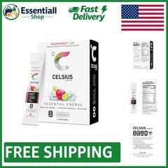 Tropical Dragonfruit Lime Energy Sticks – Gluten-Free, – Travel Pack of 14