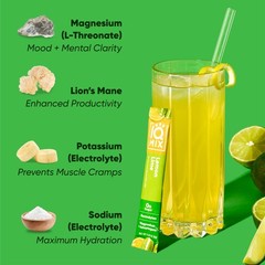 Electrolyte Powder Drink Mix 4in1 Hydration Focus Mood Recovery Sugar Free 20 Co