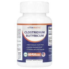 2 X Vitamatic, Clostridium Butyricum, 25 Million AFU, 60 DRcaps-worldwide