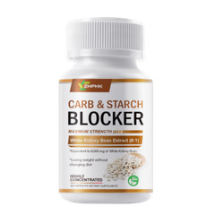 Carb & Starch Blocker White Kidney Bean 60 Caps Appetite Suppressant Weight Loss