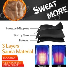 MEN Fajas Colombianas para Hombres Waist Trainer Sweat Belt Neoprene Body Shaper