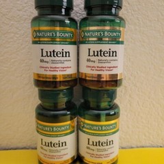 4 Packs NATURE’S BOUNTY Lutein 40 mg 30 Rapid Release Softgels Each 120 Total